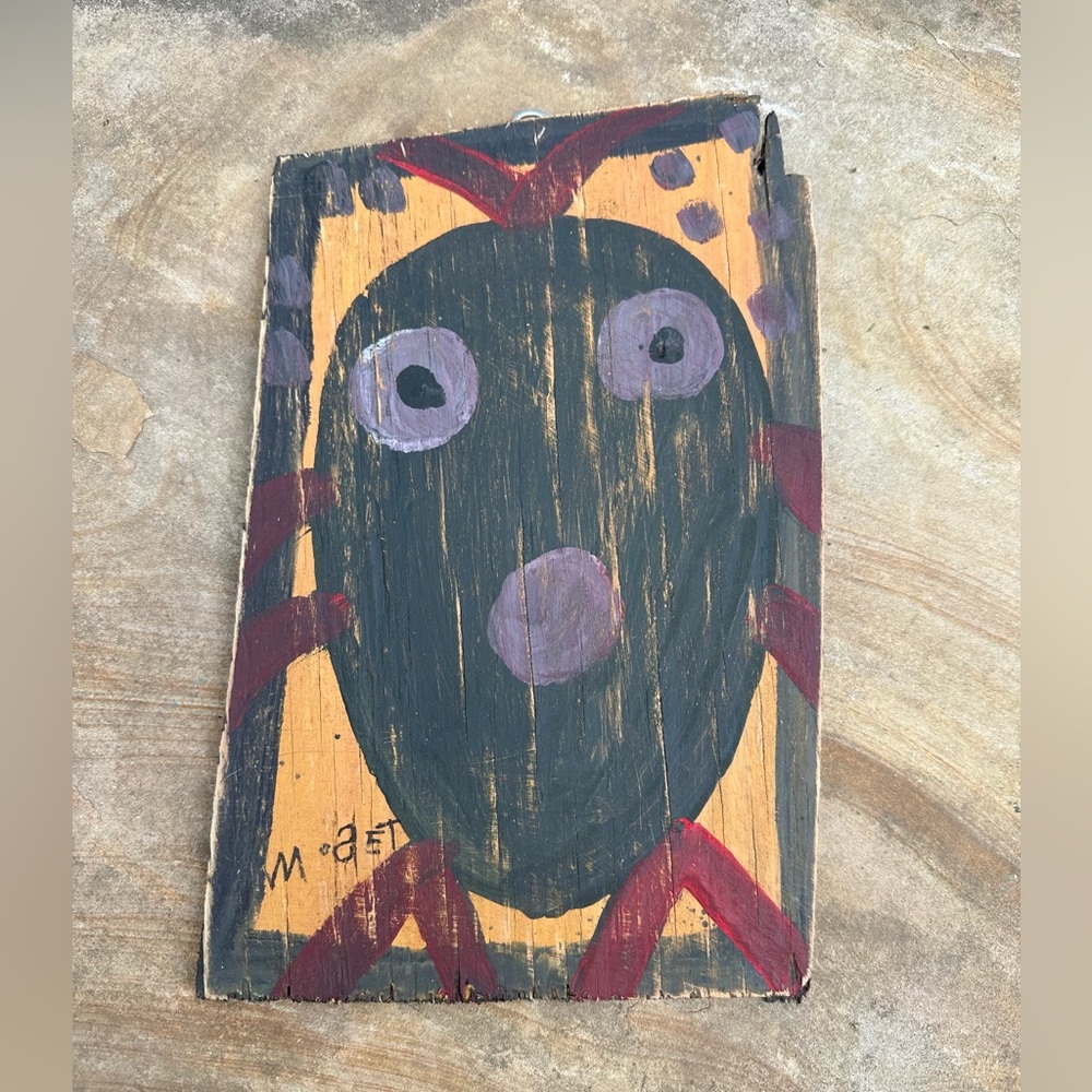 Mose Tolliver, Signed MoseT Original Painting, Alabama Folk Outsider Art